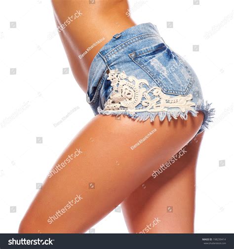 Sexy Woman Body Jean Shorts Stock Photo 198239414 Shutterstock