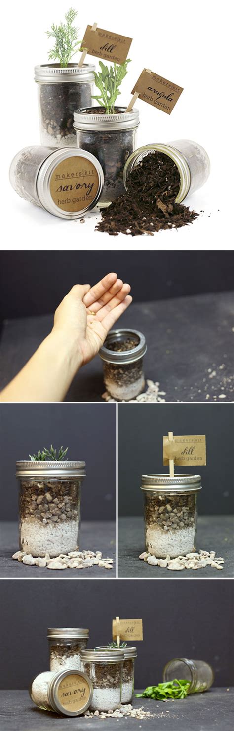 This diy indoor mason jar herb garden was easy to do and you can make one, too! DIY MASON JAR HERB GARDEN :: Use 8 oz mason jars and fill ...