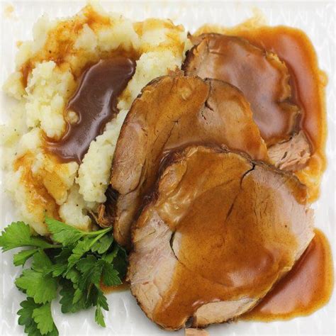 Een amerikaanse klassieker die je low & slow op je . Homestyle pork roast (slow-cooker) makes tender and savory ...