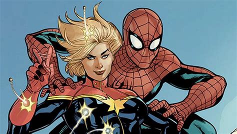 Spider Man And Captain Marvel