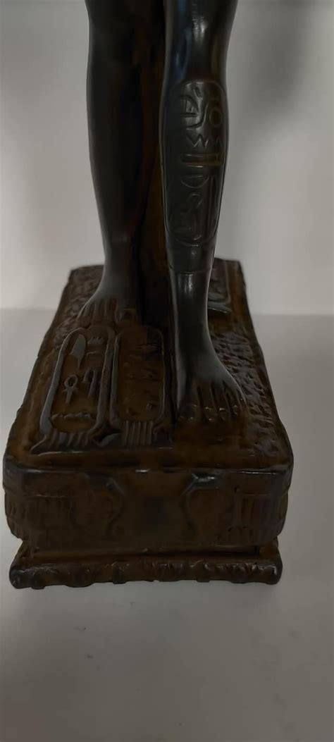 Unique Large Heavy Egyptian Statue Akhenaten Hand Carved Etsy