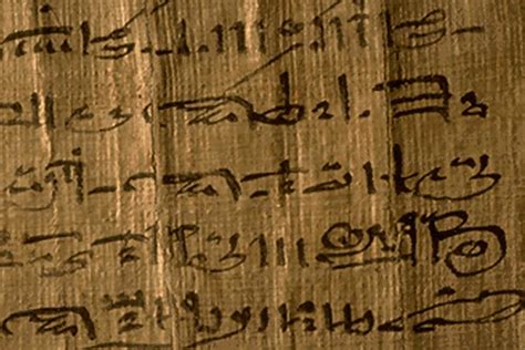 Papyrushieratic Script Liam Hills Ancient Egyptian Digital Museum