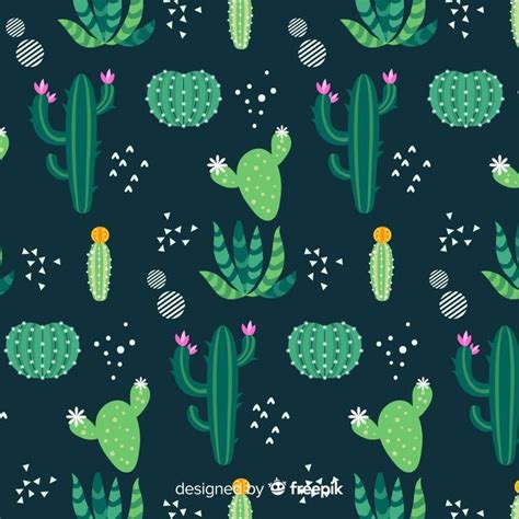 Download Cactus Pattern For Free Cactus Vector Cactus Illustration