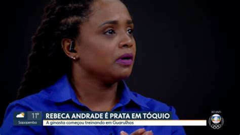 Daiane dos Santos se emociona ao falar da representatividade da vitória de Rebeca Andrade