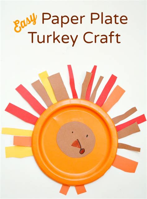 Easy Paper Plate Turkey Craft Fantastic Fun And Learning