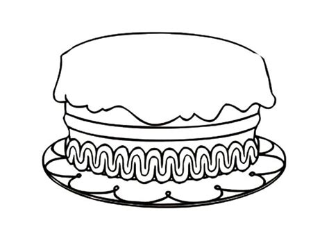 Birthday cake coloring pages cake color page birthday cake. How to Draw Birthday Cake Coloring Pages - NetArt