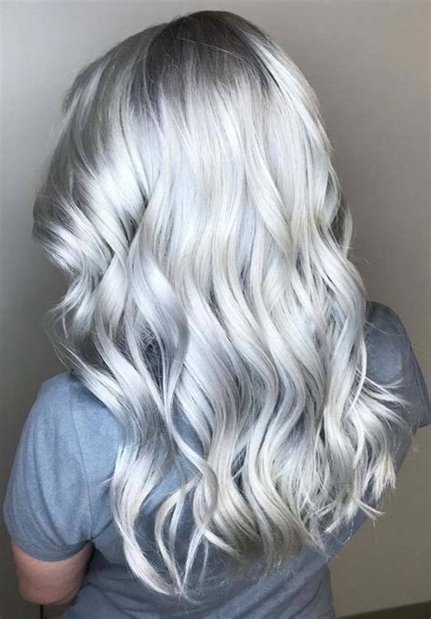 10 Gorgeous Silver Gray Hair Colors And Highlights In 2018 Stylesmod