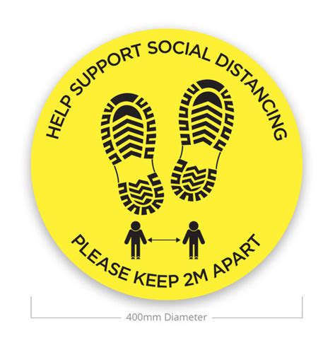 Social Distance Floor Stickers Weprintie Online Printing Ireland