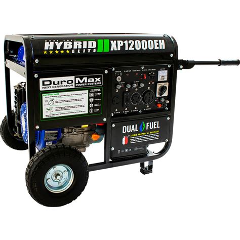 Duromax Portable Dual Fuel Generator — 12000 Surge Watts 9500 Rated