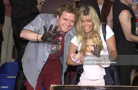 Drummer Rick Allen Of Def Leppard With His Wife And Daughter Pose For News Photo Getty Images