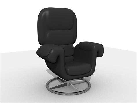 Contemporary Design Plush Black Office Chair 