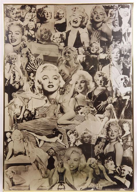 Lot German Marilyn Monroe Collage Poster