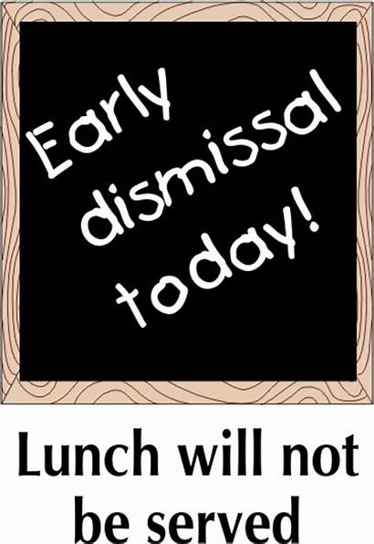 Dismissal Early Clipart Clip Today Snow Due