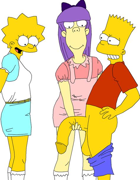 Rule 34 Bart Simpson Bow Clothing Female Human Lisa Simpson Male Sherri Mackleberry Straight