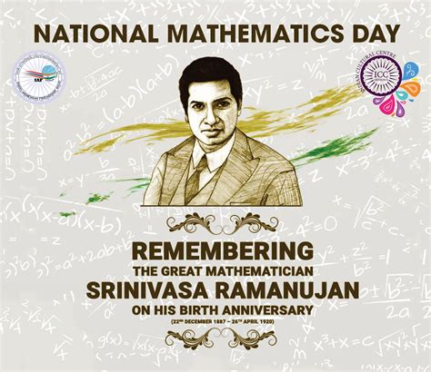 Today December 22 Is The Birth Anniversary Of Srinivasa Ramanujan