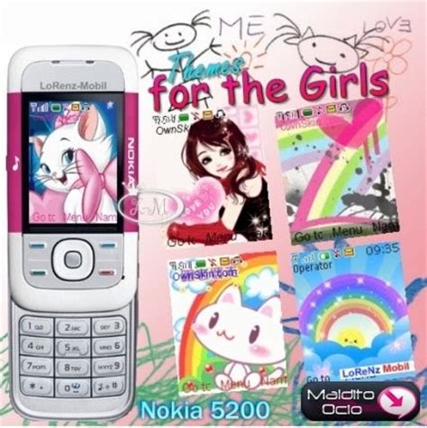 Si les sirbe tengo un nokia 5300. 100% Celulares: Temas femeninos para celular Nokia 5200