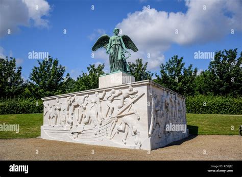 The Sculpture Of Søfartsmonumentet A Maritime Monument To The Danish