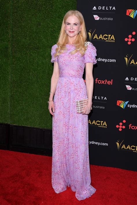 Nicole Kidman Wearing Purple Gown Popsugar Fashion
