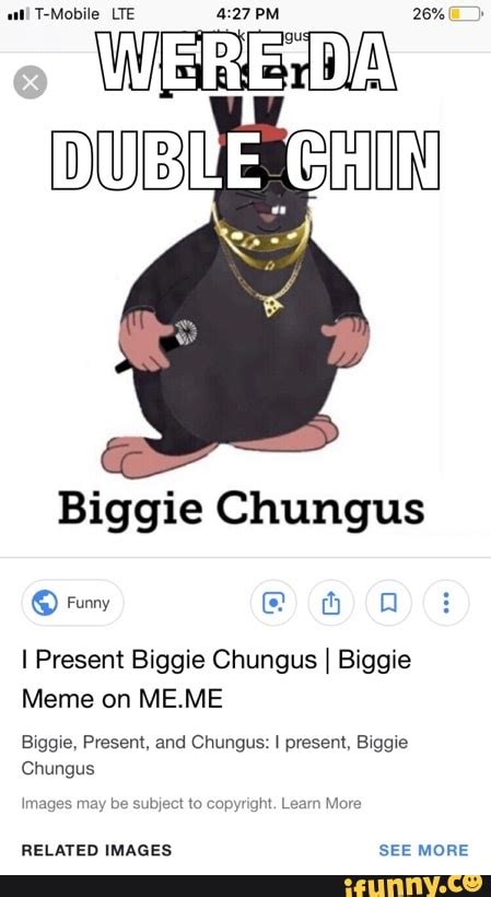 I Present Biggie Chungus I Biggie Meme On Meme Biggie Present And