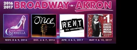 Broadway In Akron Individual Show Tickets On Sale Now