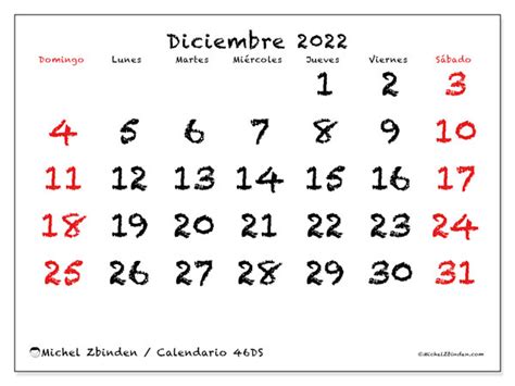 Calendarios Para Imprimir 2022 “domingo Sábado” Michel Zbinden Es