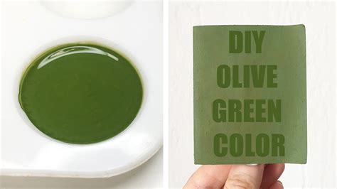 Diy Olive Green Color Youtube