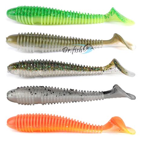 Drfish Soft Plastic Lure Bait Bass Fishing Shiner Paddle Tail Summer