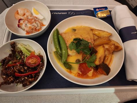 Finnair Business Class Food Review Hong Kong To Helsinki