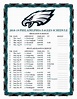 Printable 2018-2019 Philadelphia Eagles Schedule