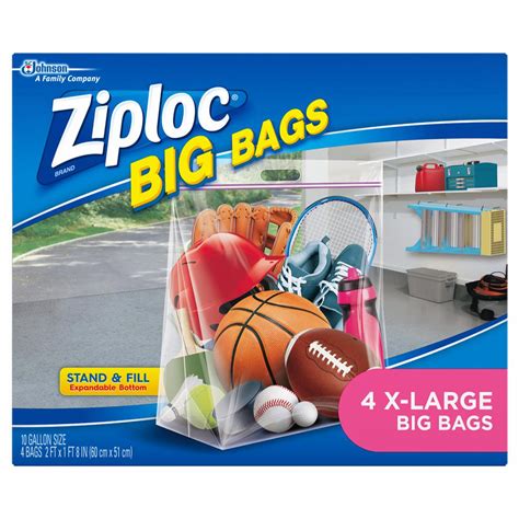 Ziploc 10 Gal Extra Large Plastic Storage Bag 696505 The Home Depot