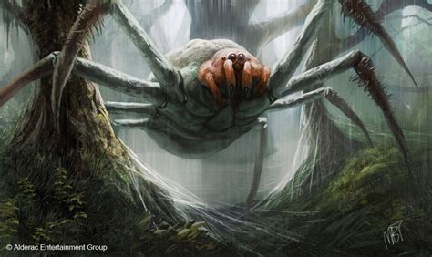 Giant Spider Monstruo De Fantasía Aracnidos Criaturas Fantásticas