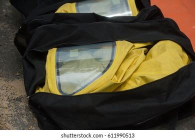 Firefighter Hazmat Hazardous Material Suits Protect Stock Photo