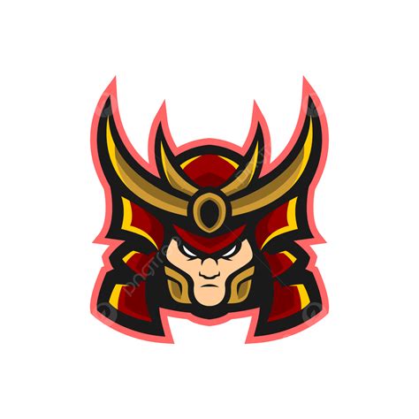 Samurai Gamer Mascot E Sport Logo Design Samurai Spieler Streamer