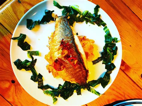 Sea Bass With Feta And Chilli Sweet Potatoes Documenting My Dinner Recipe Smashed Sweet