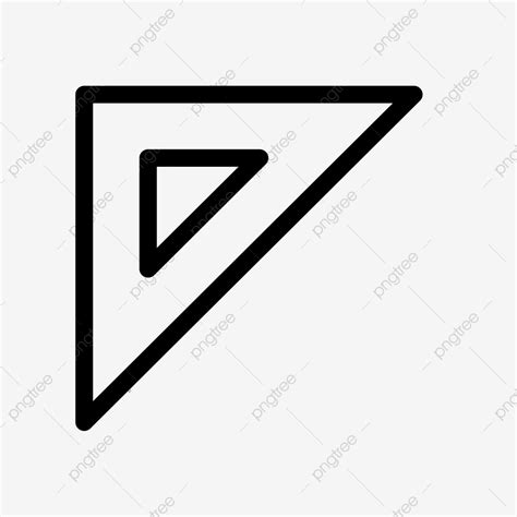 Flat Triangle Triangle Ruler Flat Ui Ui Icon Png Transparent Clipart
