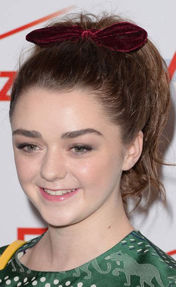 Maisie Williams High Ponytail 2014 Hairstyle Uk