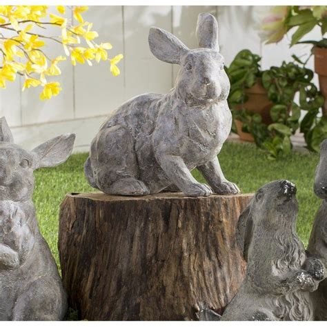 Garden Lying Rabbit Statue Is A One Of A Kind That Can Have Heads