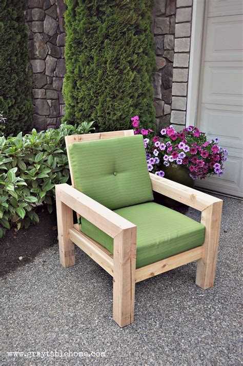 Diy Modern Rustic Outdoor Chair Plans Using Outdoor