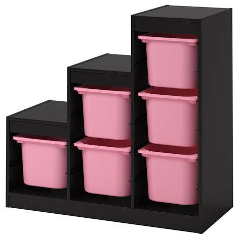 Trofast Storage Combination With Boxes Blackpink Ikea Indonesia