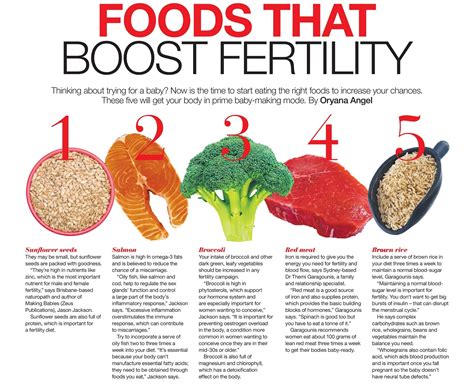 how to get pregnant getting the best fertility foods