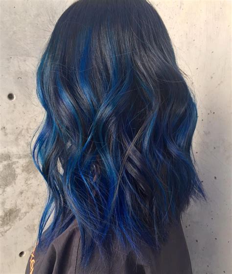 Blueombre Ombre Hair Blonde Blue Hair Balayage Hair Color