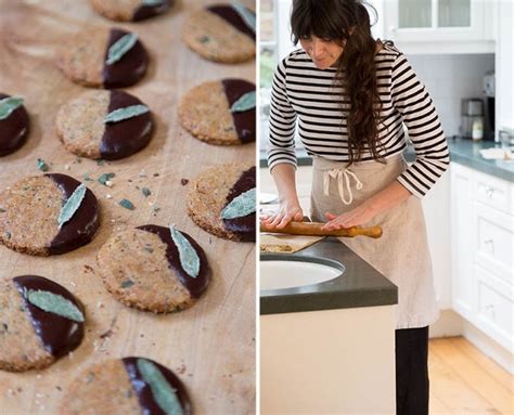 Sugared Sage And Chocolate Ganache Make These Healthy Hazelnut Cookies
