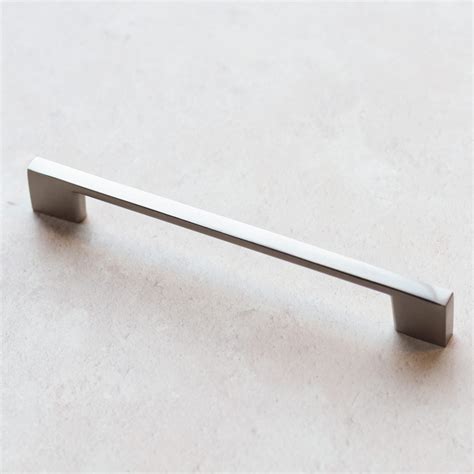160mm Brushed Nickel Kitchen Cabinet Slim Square D Handle Handle And Home
