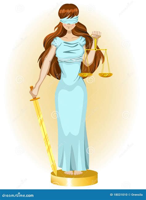 Justice Girl Stock Vector Illustration Of Girl Female 18031010