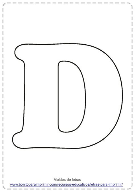 Letras D Para Imprimir Pdf Para Colorear Y Aprender