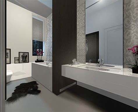 A modern bathroom will not only bring comfort to anyone, but at the same time it manages to stress straight lines, neutral, white and black tones, but also materials like stainless steel, chrome and mirrors. Minimalist Bathroom Ideas - Decoration Channel