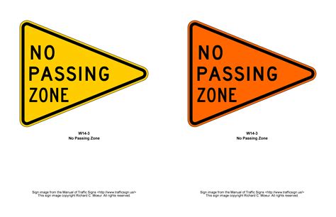Manual Of Traffic Signs W14 Series Signs