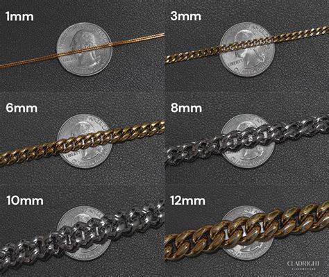 A Chain Thickness Guide For Men Photos And Examples · Cladright 2023