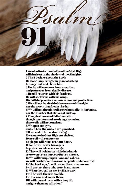 Psalm 91 Personalized Download Now Etsy