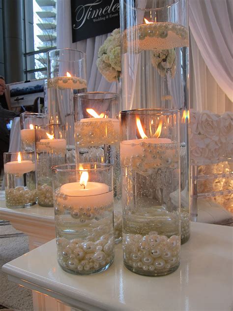 Elegant DIY Pearl And Candle Centerpieces Tyello Com